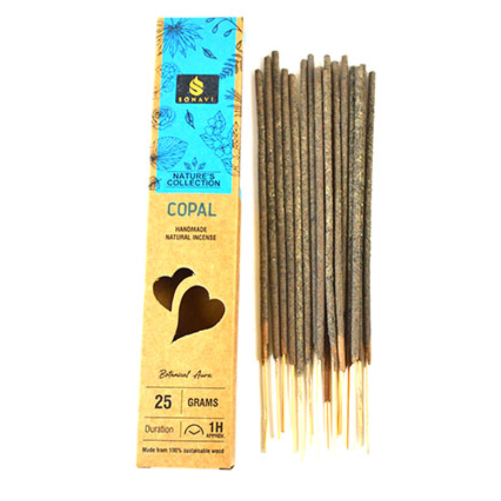 Sonavi Copal incense sticks and packaging