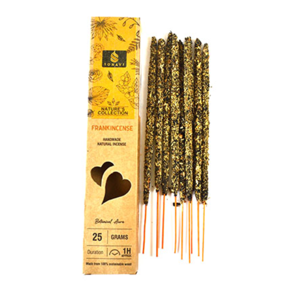 Sonavi Frankincense incense sticks and packaging