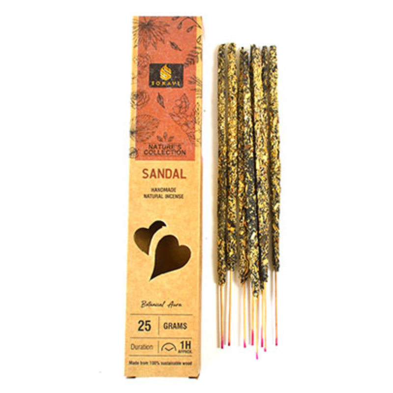 Sonavi Sandal incense sticks and packaging