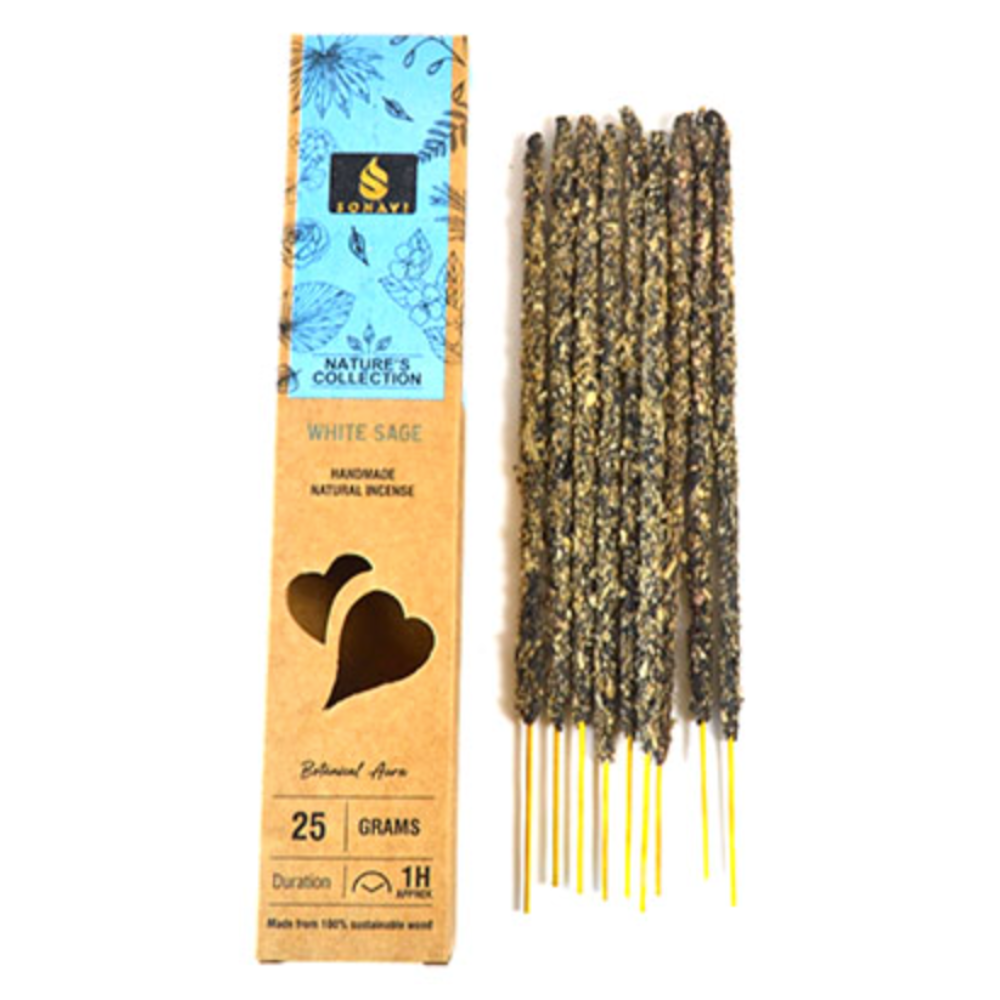 Sonavi White Sage Incense Sticks 🌿 – cleansing incense for purification, protection, and energy clearing rituals