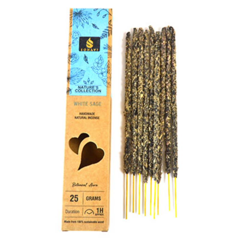 Sonavi White Sage Incense Sticks 🌿 – cleansing incense for purification, protection, and energy clearing rituals