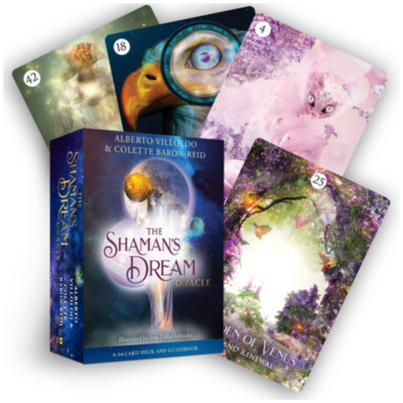 The Shaman’s Dream Oracle Deck and Cards by Alberto Villoldo and Colette Baron-Reid – A shamanic dream-inspired 64-card oracle deck for spiritual guidance and manifestation.