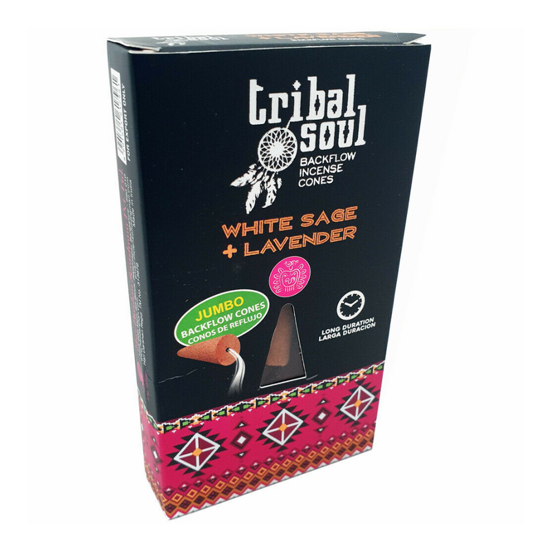 Tribal Soul White Sage Lavender Backflow Incense Cones