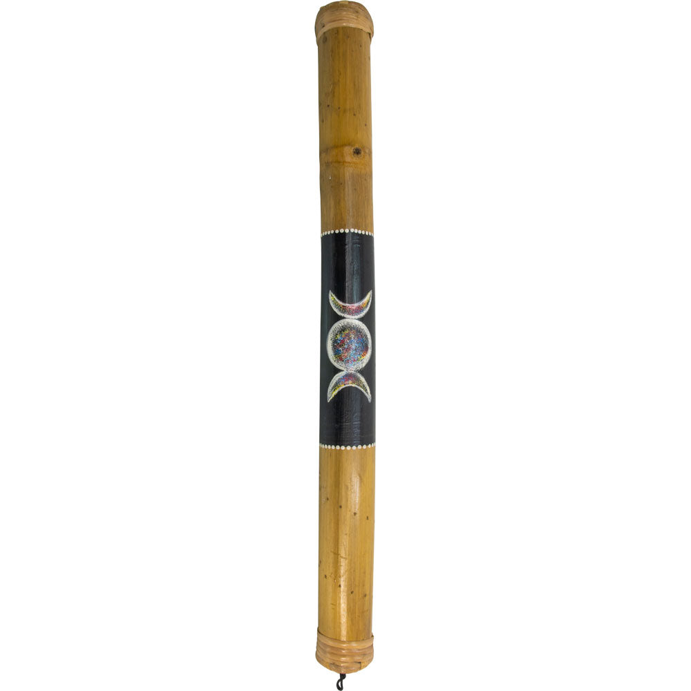 Hand-painted rainstick for meditation and ritual sound