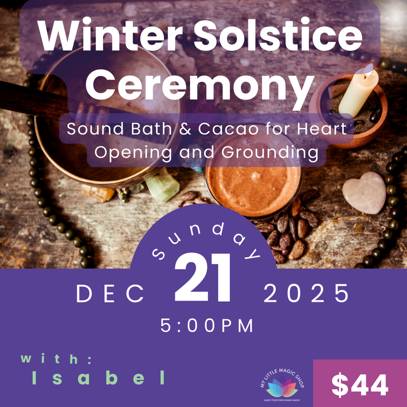 Cacao and Sound Bath for Winter Solstice.