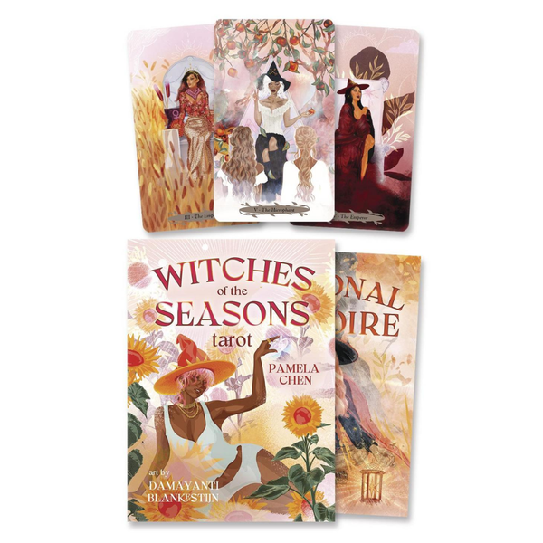 Witches of the Seasons Tarot deck box and cards