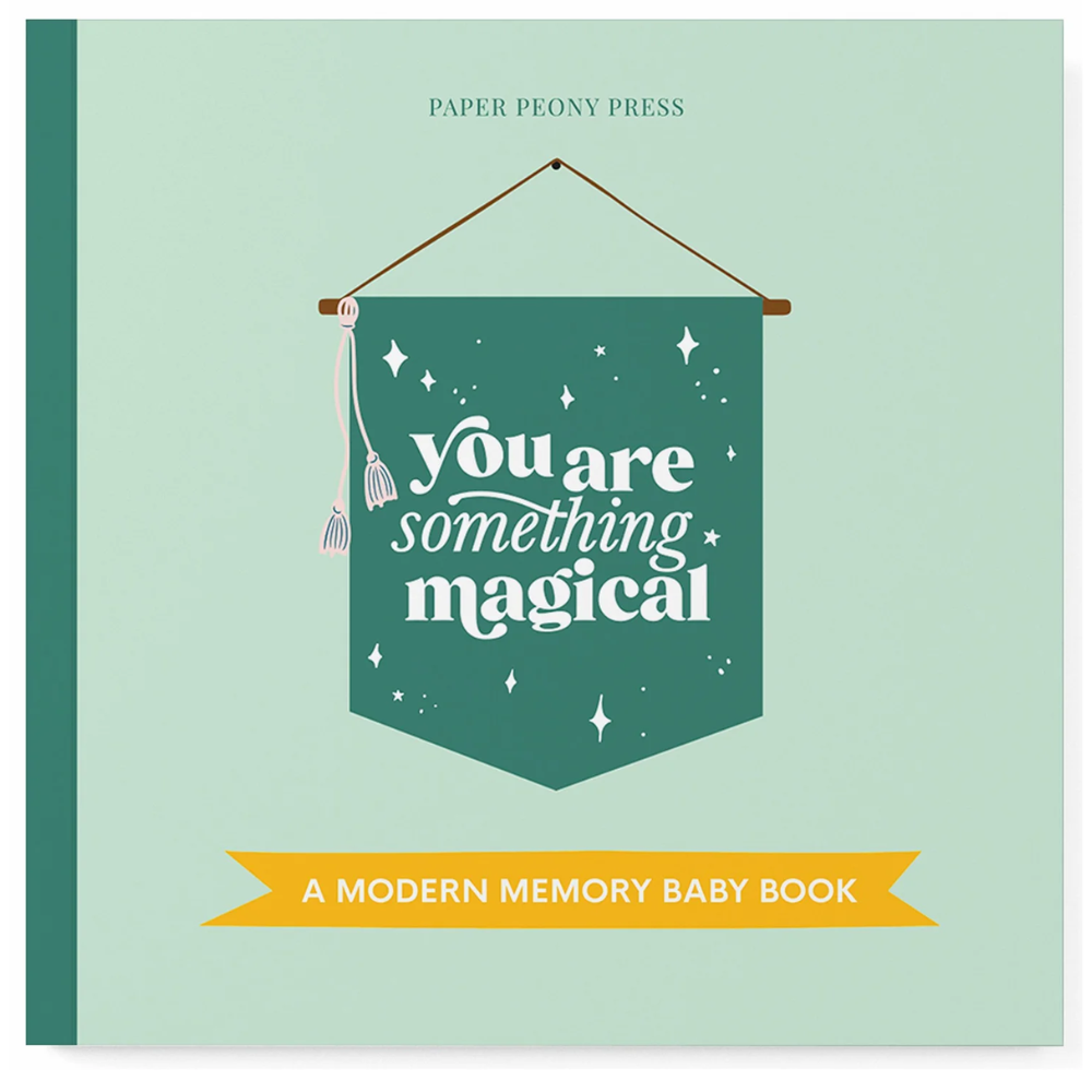 You Are Something Magical baby memory book and scrapbook – whimsical keepsake for preserving precious milestones and family memories.