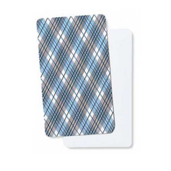 Image of the Make Your Own Tarot blank card deck by U.S. Games Systems, showcasing the classic plaid backs and blank card faces ready for customization.