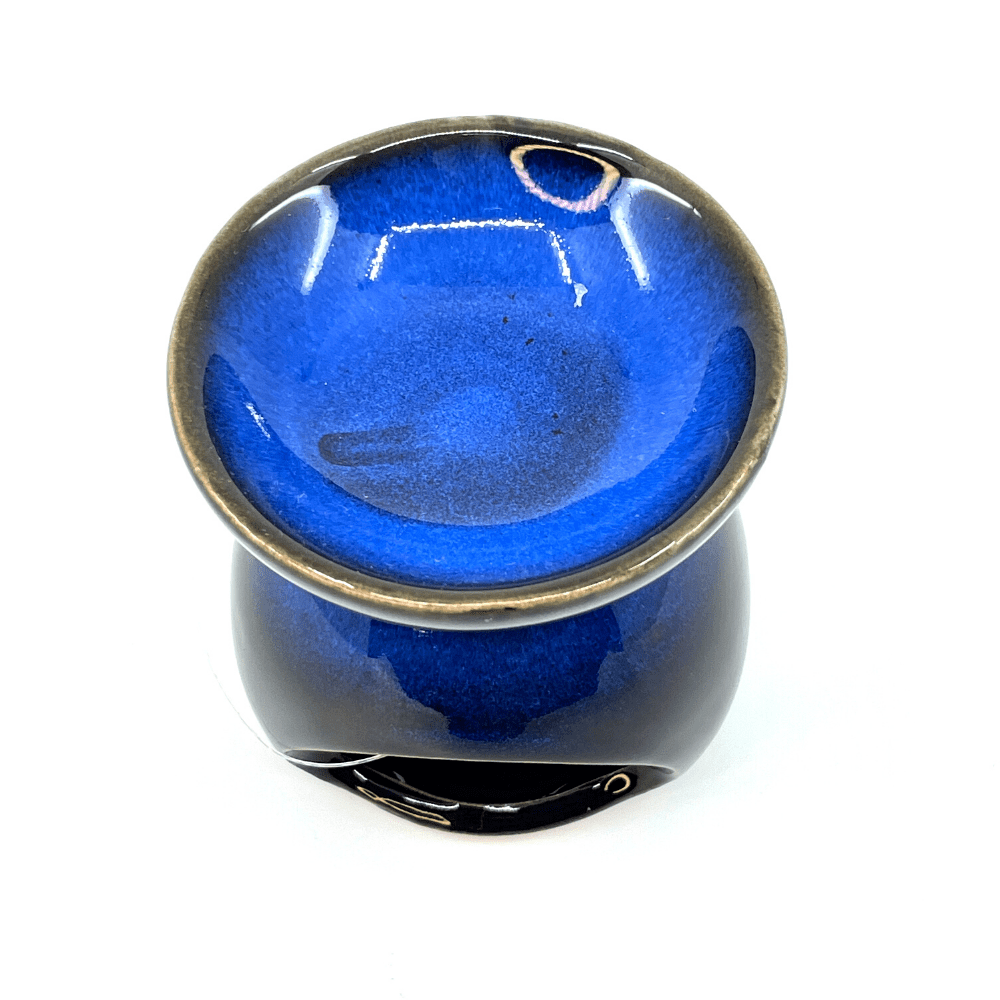 Stylish Brown Coloured Cut Out Design Ceramic Oil Burner Om | My Little Magic Shop