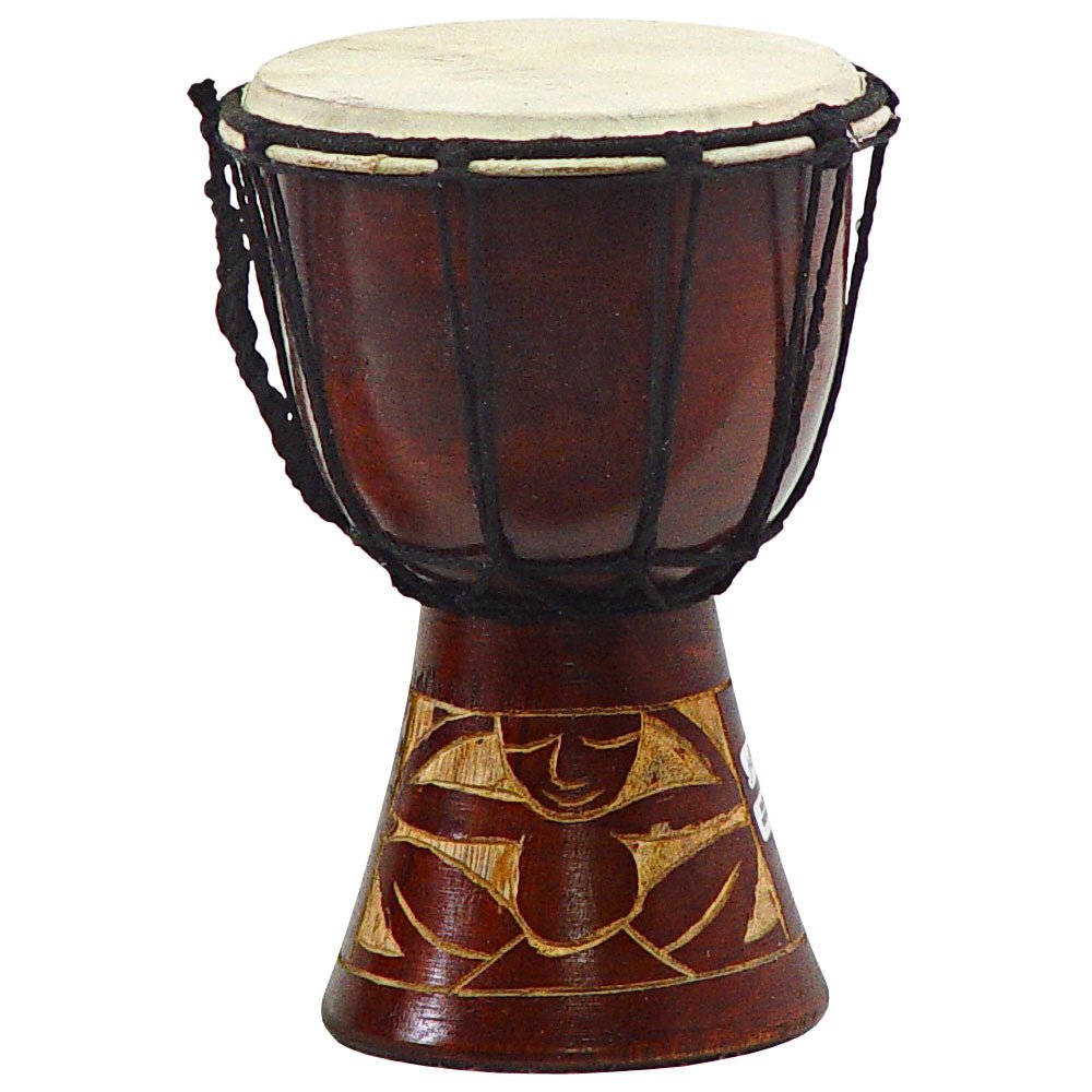 Mini Carved Mahogany Djembe Drum | My Little Magic Shop