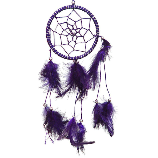 Small Dreamcatcher with Purple Feathers | My Little Magic Shop