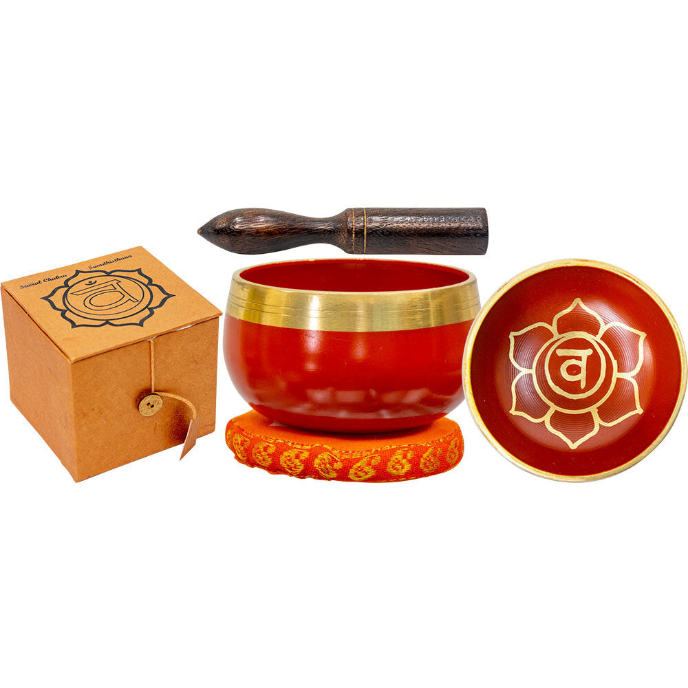 Mini Chakra Singing Bowl Orange - Sacral | My Little Magic Shop