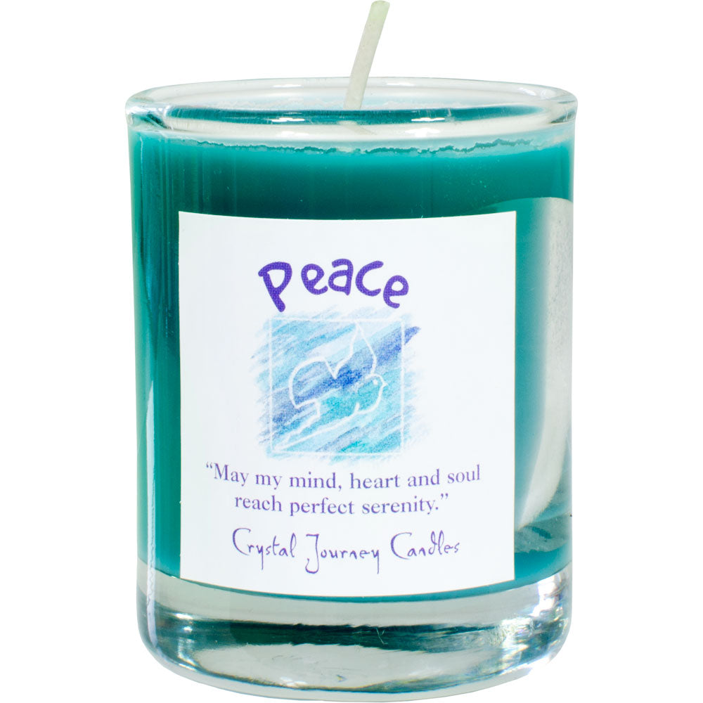 Peace Soy Herbal Filled Votive Candle | My Little Magic Shop