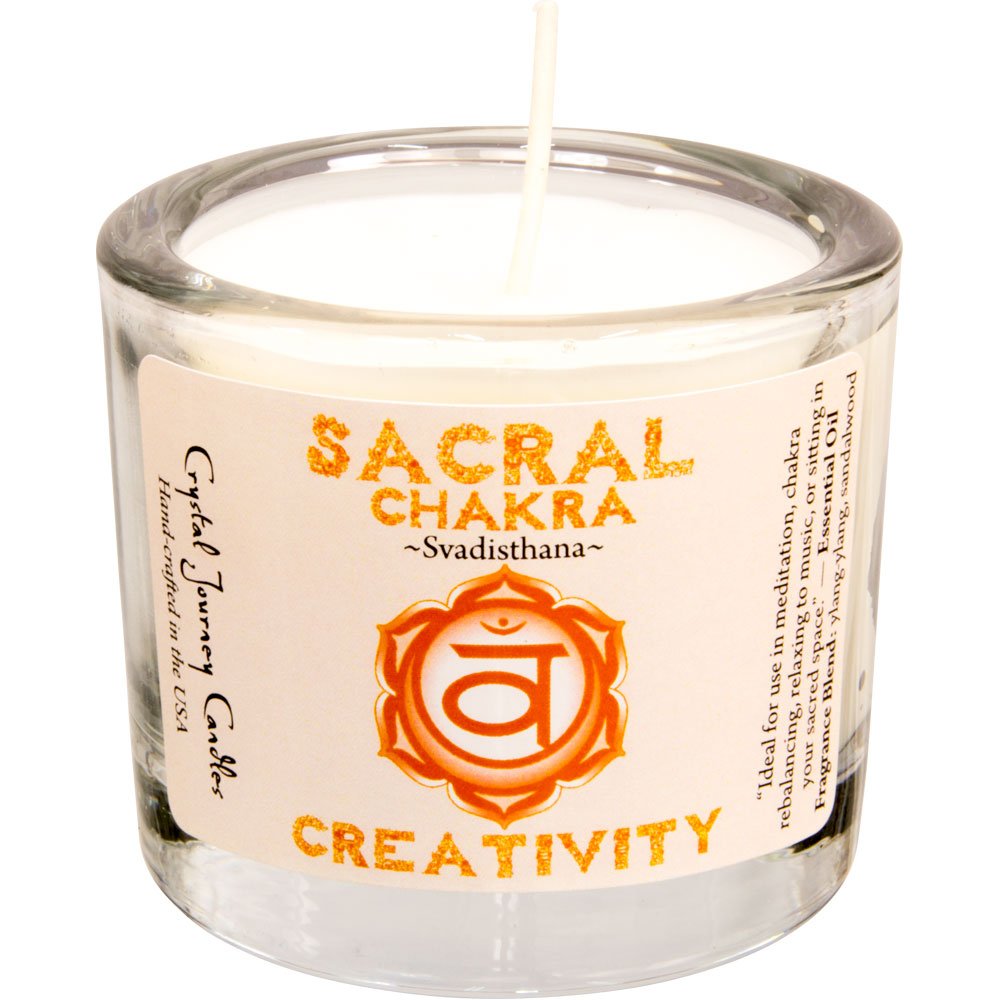 Sacral Chakra Votive Candle | My Little Magic Shop