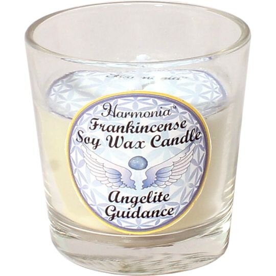 Guidance Manifestation Candle with Angelite Chips