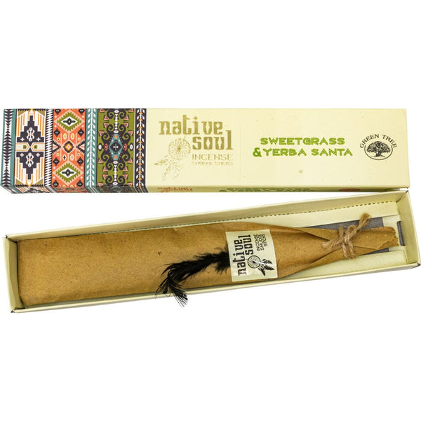 Sweet Grass & Yerba Santa Green Tree Natural Incense Sticks | My Little Magic Shop