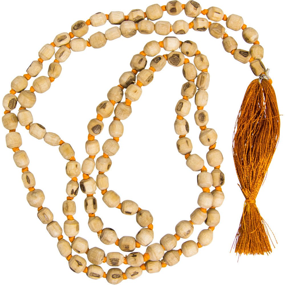 Knotted Natural Tulsi Seeds Mala | My Little Magic Shop