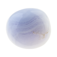 Angelite Tumbled Stone – soft blue crystal for peace, spiritual connection, and angelic guidance.