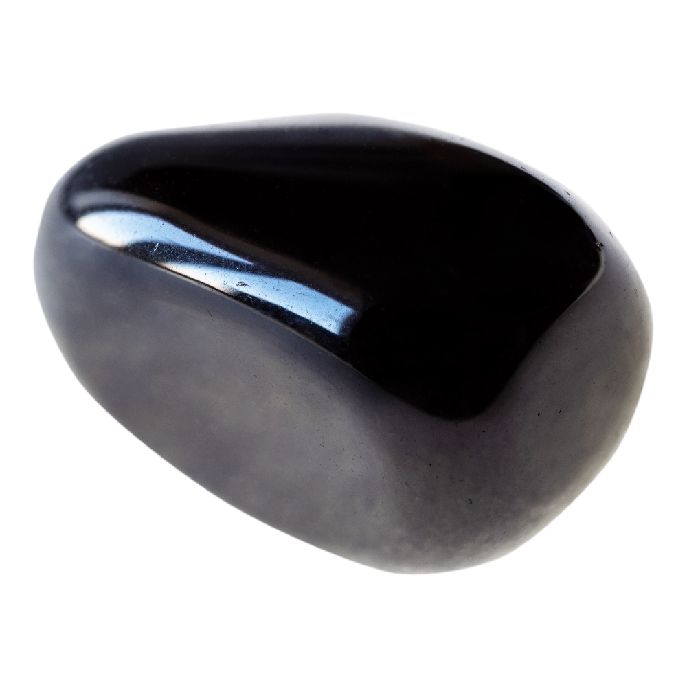 Black Onyx Natural Tumbled Polished Gemstone - Single Stone