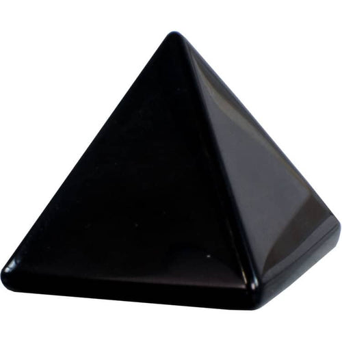 Natural Black Obsidian Crystal Gemstone Pyramid - Metaphysical Healing Stone | My Little Magic Shop