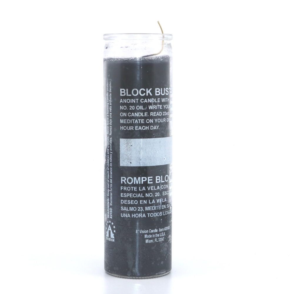 Block Buster 7 Day Magic Ritual Candle in Black