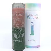 Block Buster 7 Day Magic Ritual Candle in Pink and Green