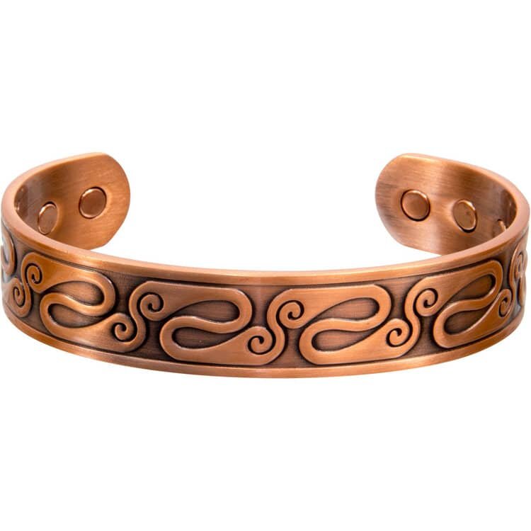 Celtic Swirls Magnetic Copper Bracelet