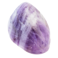 Chevron Amethyst Tumbled Stone Crystal Healing Banded Amethyst Deep Grape Purple Color