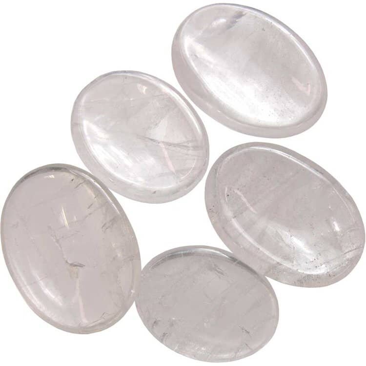 Promote clarity, emotional healing, and stress relief with Clear Quartz Worry Stone. Ideal for grounding, meditation, and easing anxiety by rubbing for comfort.
