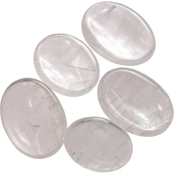 Promote clarity, emotional healing, and stress relief with Clear Quartz Worry Stone. Ideal for grounding, meditation, and easing anxiety by rubbing for comfort.