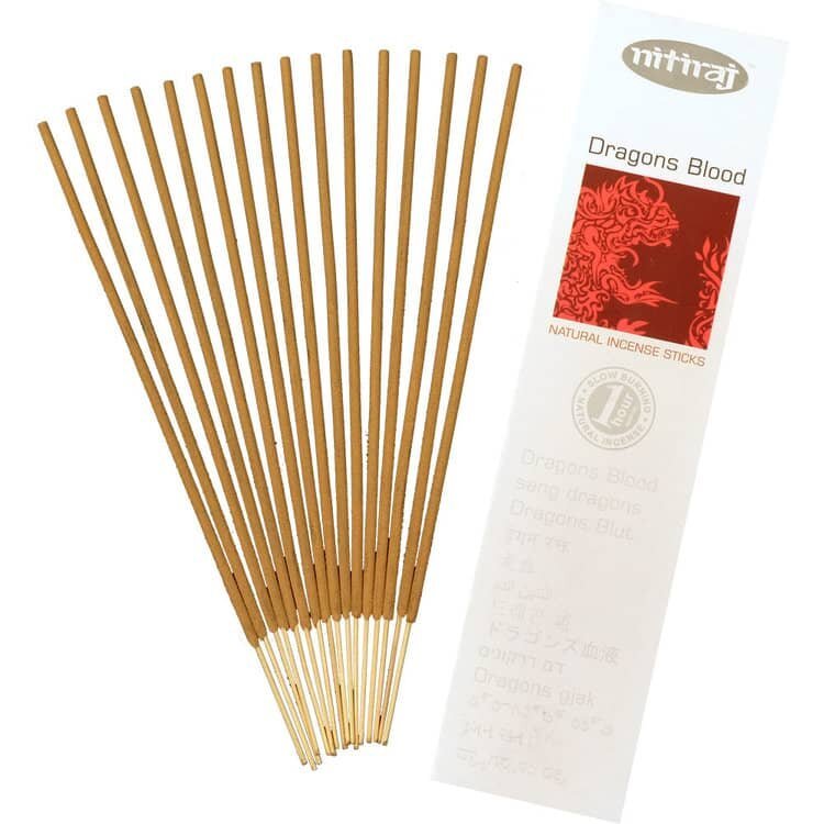 Nitiraj Platinum Natural Dragons Blood Incense is Made with the Finest Natural Ingredients-25 Grams | My Little Magic Shop