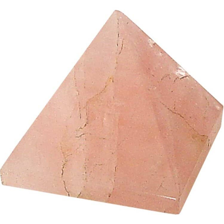 Gemstone Carving Pyramid Rose Quartz | My Little Magic Shop
