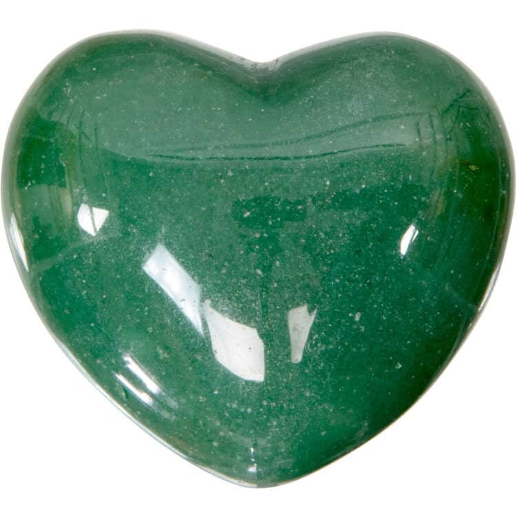 Green Aventurine Puffed Heart | My Little Magic Shop
