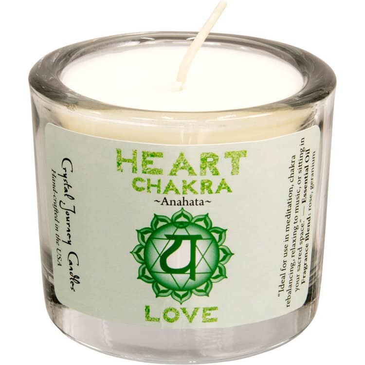 Heart Chakra Votive Candle | My Little Magic Shop