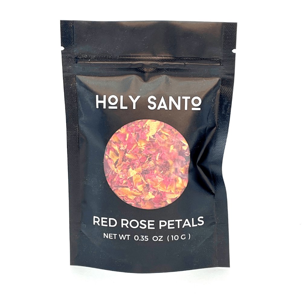Holy Santo Loose Organic Dried Red Rose Flowers Petals with natural & sweet Fragrant | My Little Magic Shop