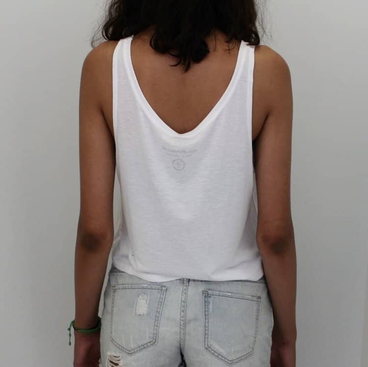 White I Am Magic Sideseamed, Cropped Tank Top Tee