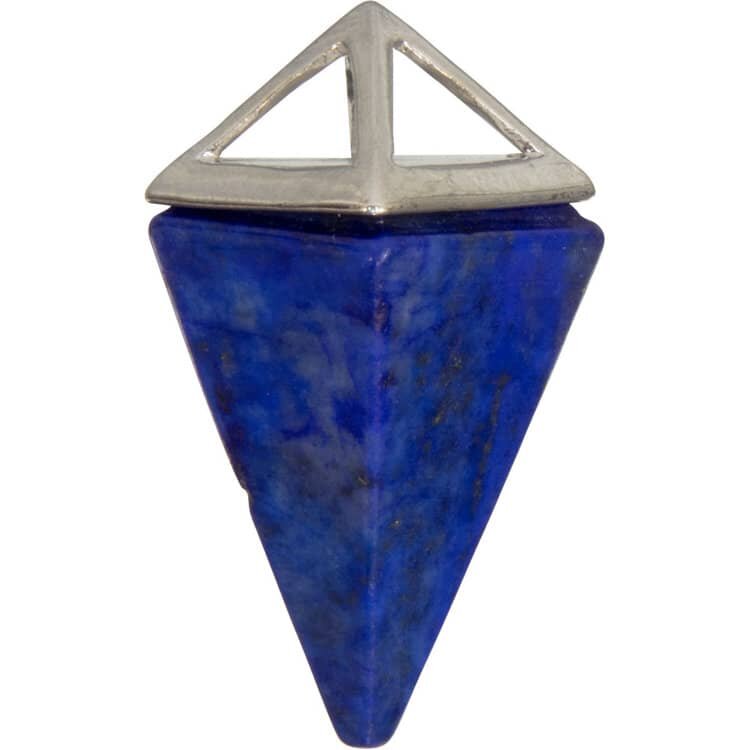 Lapis Lazuli Pyramid Pendant | My Little Magic Shop