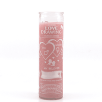 Love Drawing Tailsman Candle - My Beloved 7 Day Magic Candles Pink | My Little Magic Shop