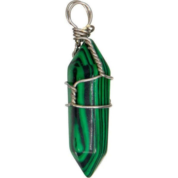 Malachite Wire Wrapped Point Pendants | My Little Magic Shop