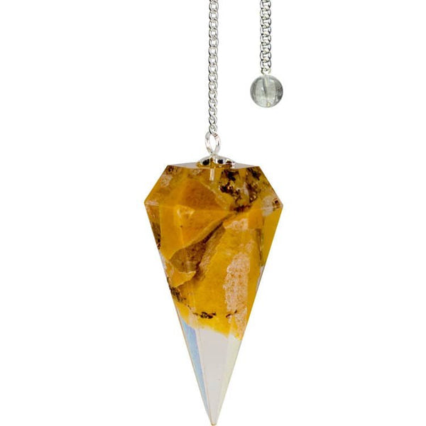 Yellow Aventurine Orgone Color Resin Pendulum - Solar Plexus Chakra | My Little Magic Shop