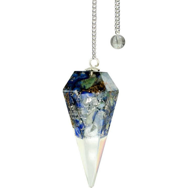 Lapis Lazuli Orgone Color Resin Pendulum - Third  Eye Chakra | My Little Magic Shop