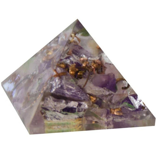 Orgone Color Resin Pyramid Amethyst - Crown Chakra | My Little Magic Shop
