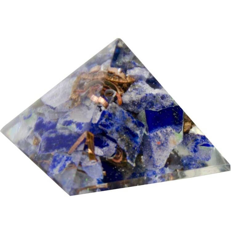 Orgone Color Resin Pyramid Lapis - Third Eye Chakra | My Little Magic Shop
