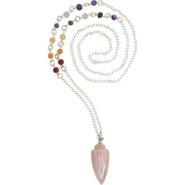 Rose Quartz Pendulum Necklace | My Little Magic Shop