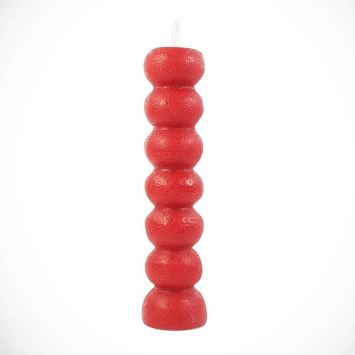Red 7 Knob candle (siete nudos)