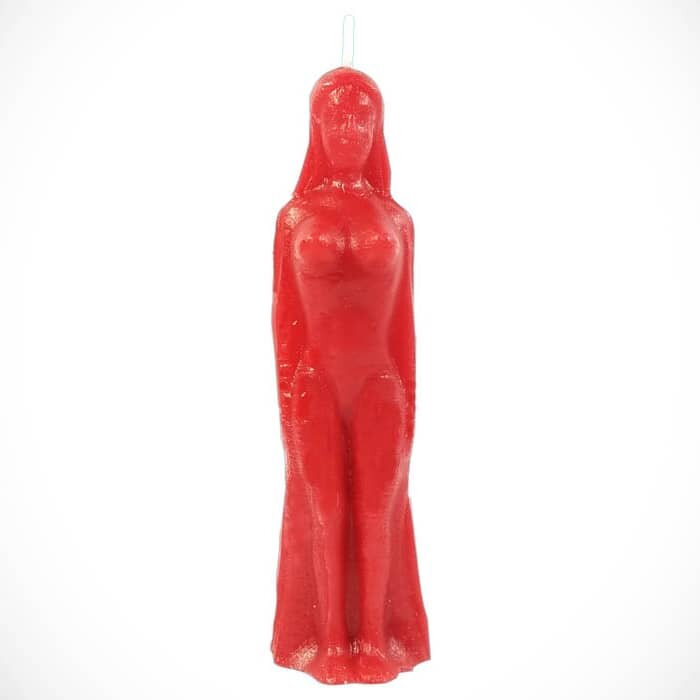 Red Female Figure Candle | My Little Magic Shop