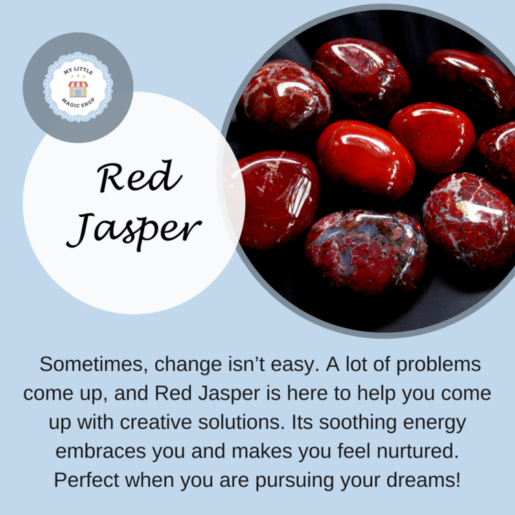 Red Jasper Tumbled Stone | My Little Magic Shop