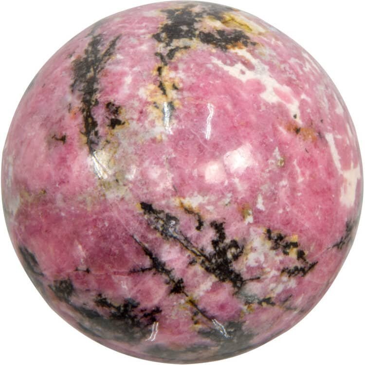 Rhodonite Gemstone Sphere | My Little Magic Shop