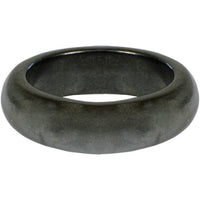 Genuine Hematite Magnetic Plain Band Rings for Unisex Black | My Little Magic Shop