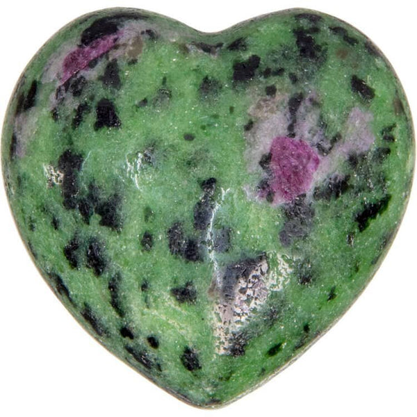 Ruby Zoisite Puffed Heart | My Little Magic Shop